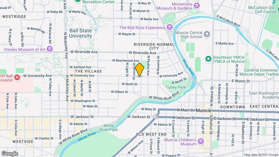 1001 W University Ave Map and Location Details