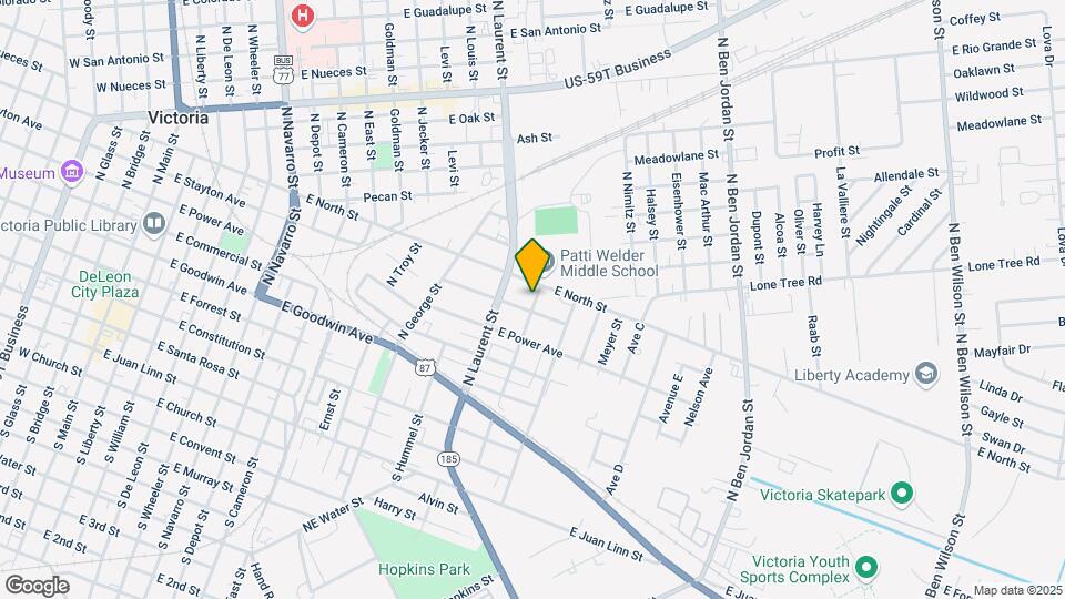 605 N Cleveland St, Unit # 1 Map and Location Details