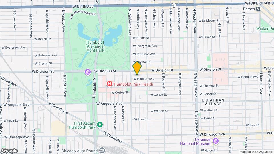 2734 W Haddon Ave, Unit 2 Map and Location Details