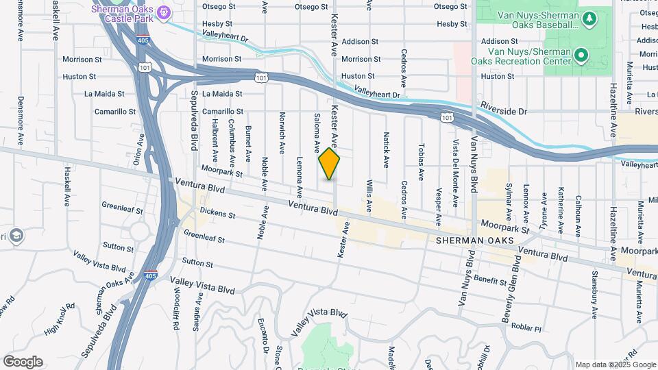 4551 Kester Ave Map and Location Details