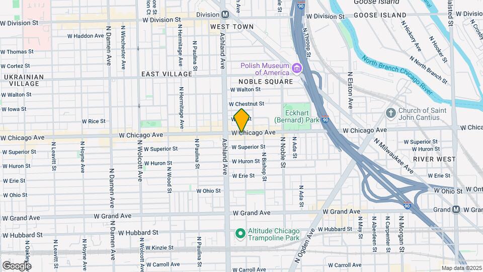 1523 W Chicago Ave Map and Location Details