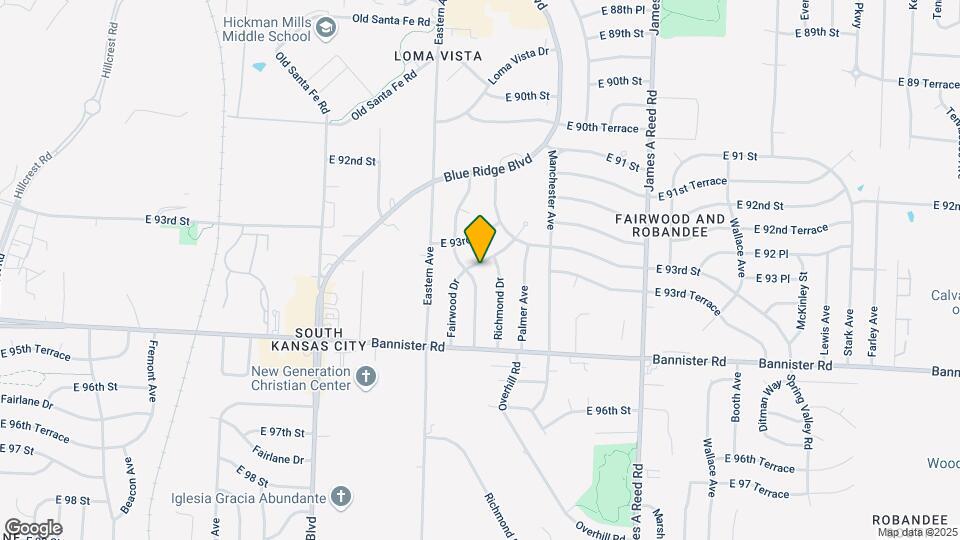 9313 Fairwood Dr Map and Location Details