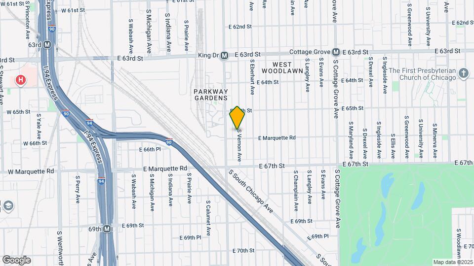 6540 S Vernon Ave Map and Location Details