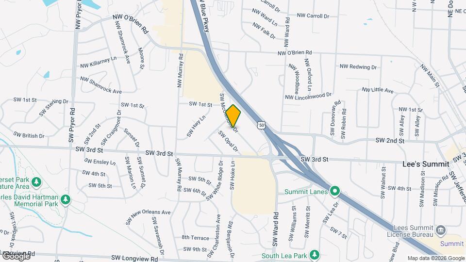 208 SW McClendon Dr Map and Location Details