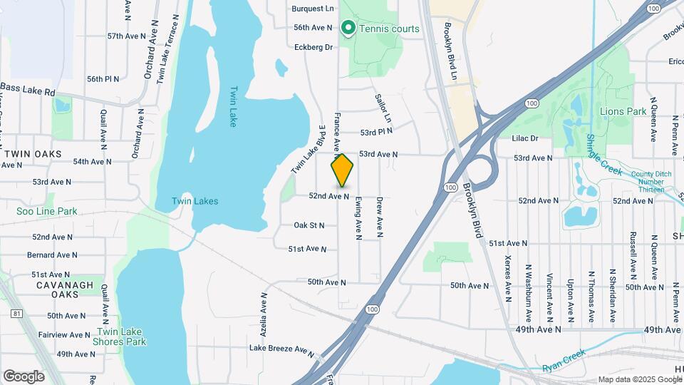 5200 France Ave N, Unit duplex Map and Location Details