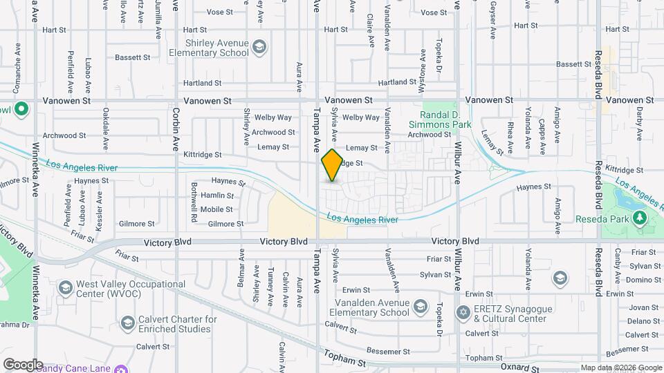 19216 Hamlin St Map and Location Details