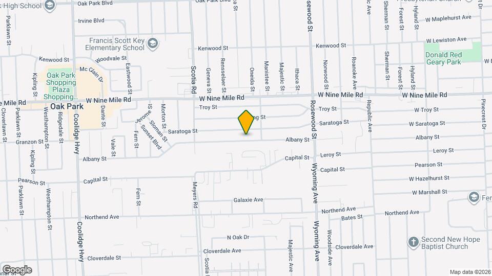 10400 Albany St Map and Location Details