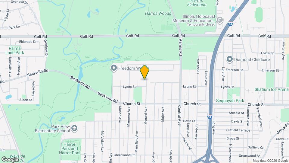 9314 Menard Ave Map and Location Details