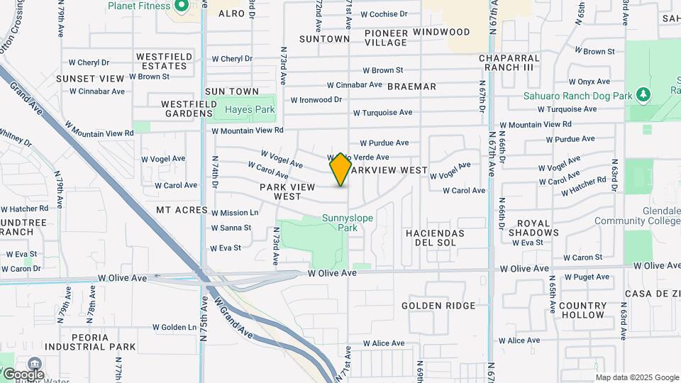 7109 W Carol Ave Map and Location Details