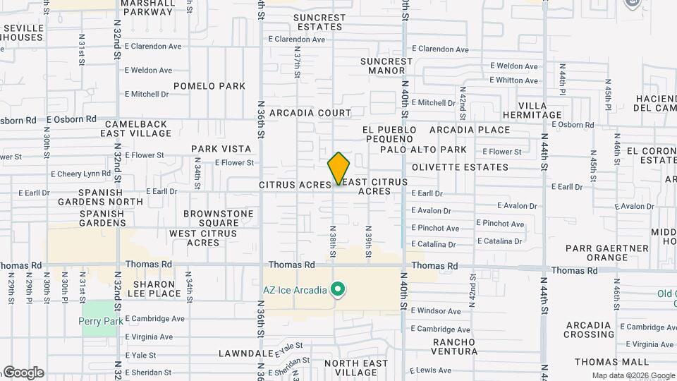 3810 E Earll Dr Map and Location Details