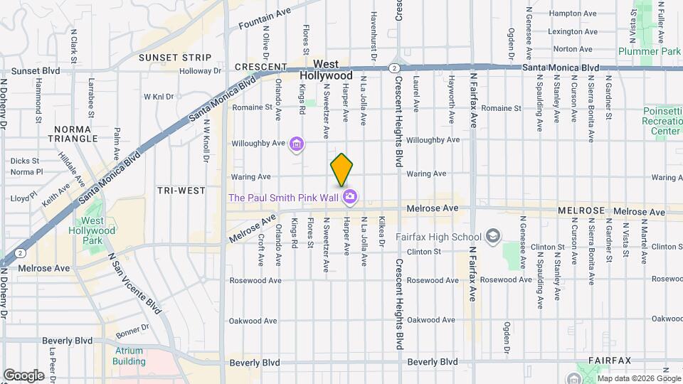 729 N Harper Ave Map and Location Details