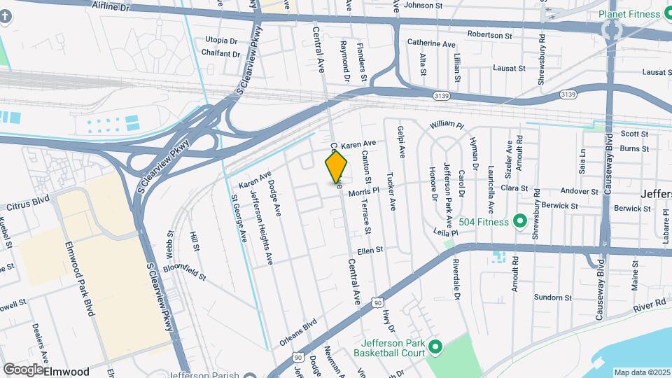 716 Central Ave Mapa y Detalles de la Ubicación