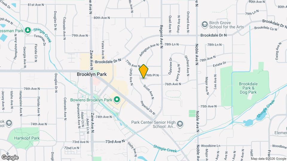 7632 Scott Ave N Map and Location Details