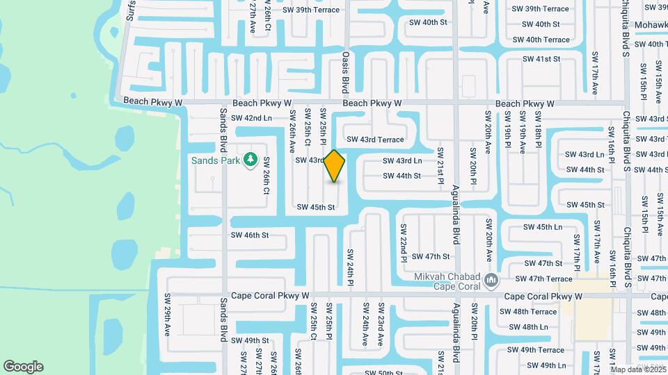 4406 SW 25th Ave Map and Location Details