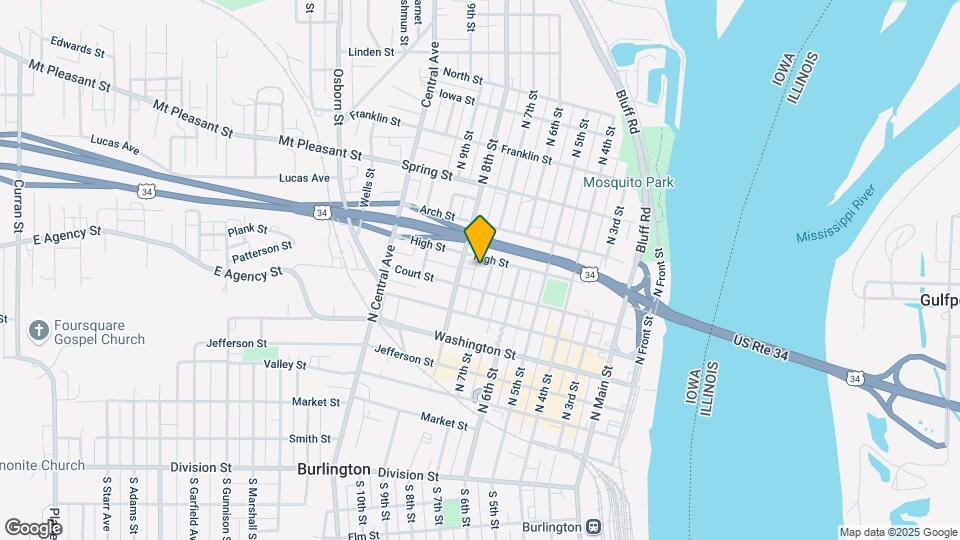 617 N 7th St Map and Location Details
