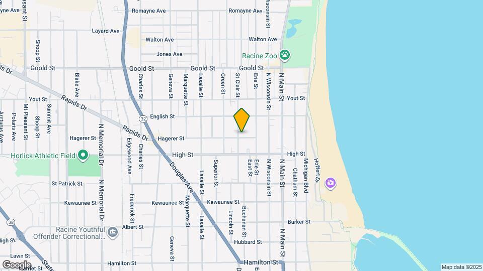 630 Hagerer St, Unit Lower Map and Location Details