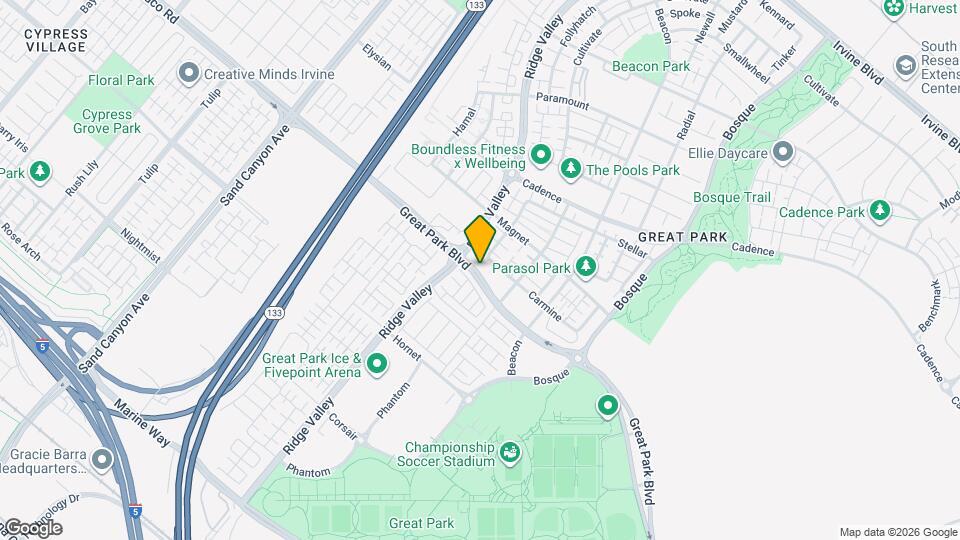 157 Great Park Blvd Map and Location Details