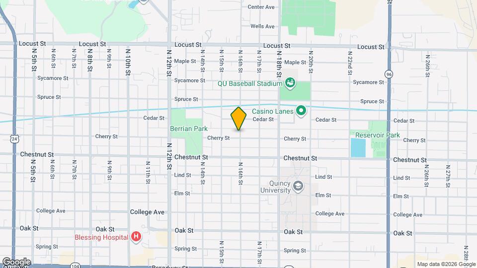 1105 N 16th St Map and Location Details