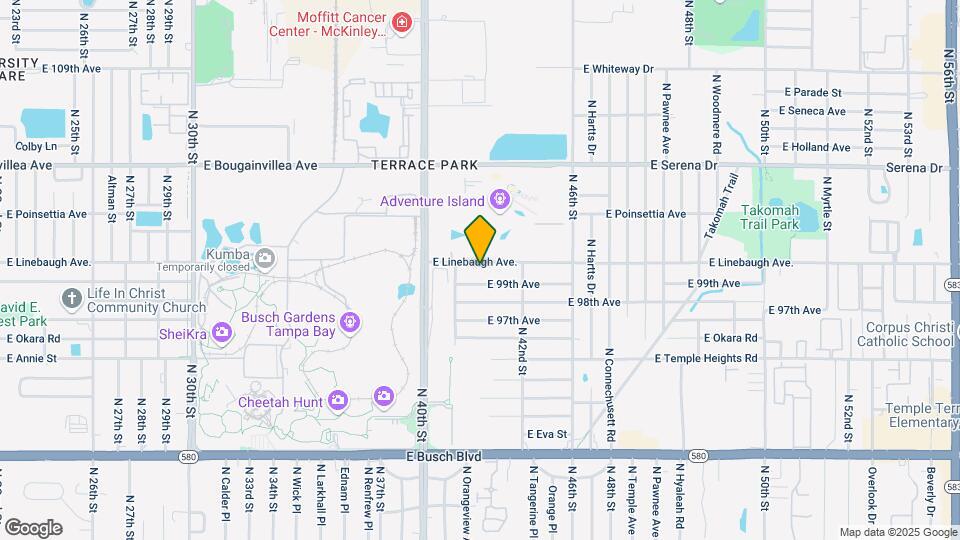 4111 E Linebaugh Ave. Map and Location Details