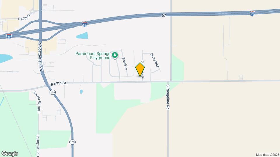 6611 Bluegrass Dr Map and Location Details