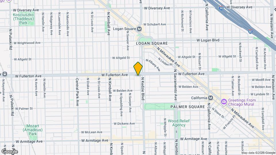 2350 N Kedzie Blvd Map and Location Details