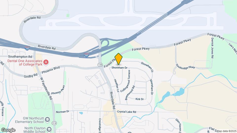 1405 Shoreham Dr Map and Location Details