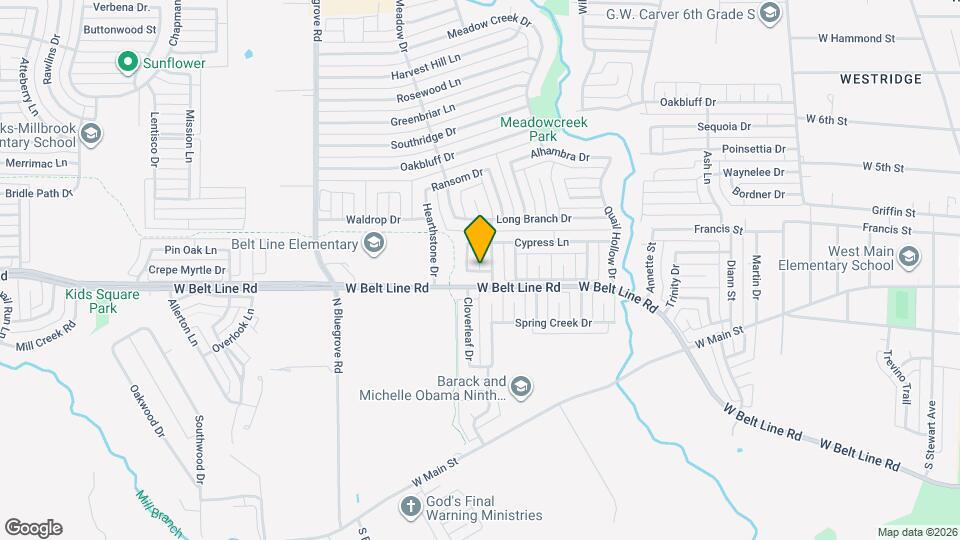 1308 Devine Drive Map and Location Details