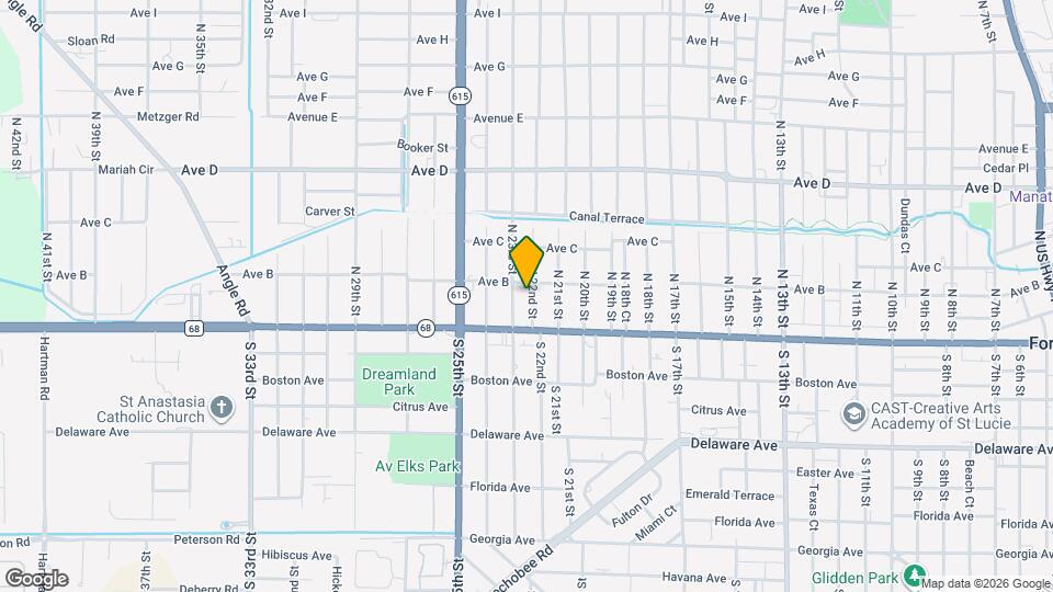 205 N 22nd St Map and Location Details