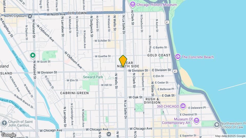 1200 N LaSalle St Map and Location Details