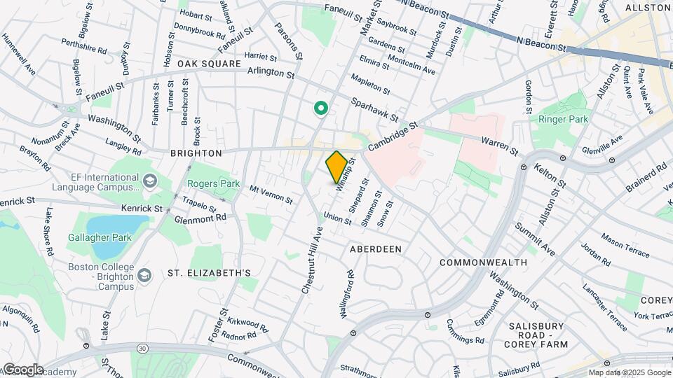 37 Winship St, Unit 3 Map and Location Details
