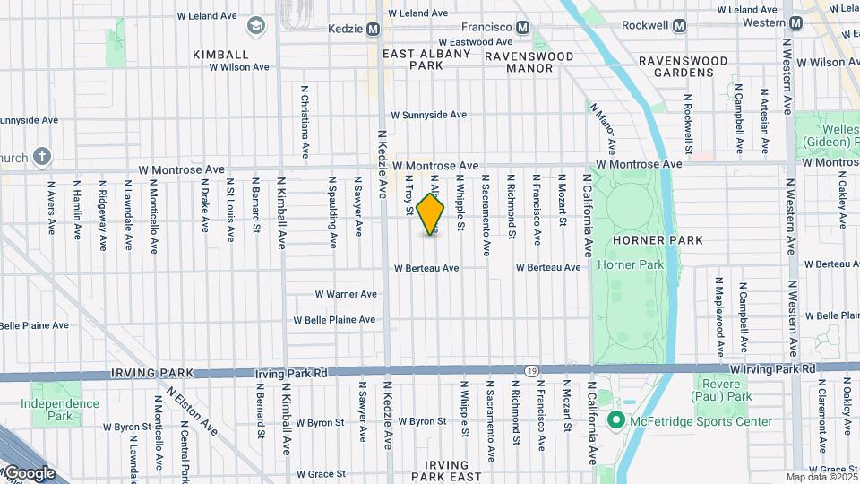 4230 N Albany Ave Map and Location Details