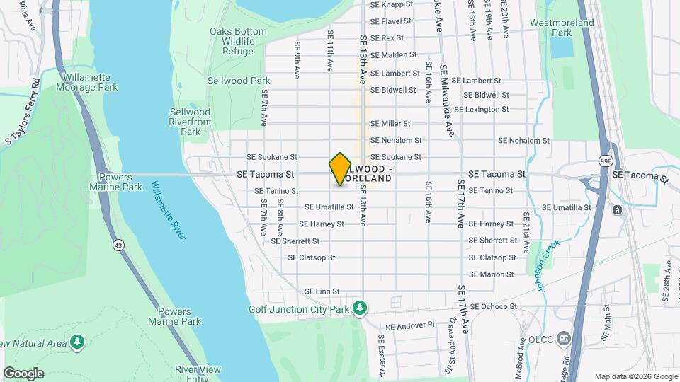 1126 SE Tenino St Map and Location Details