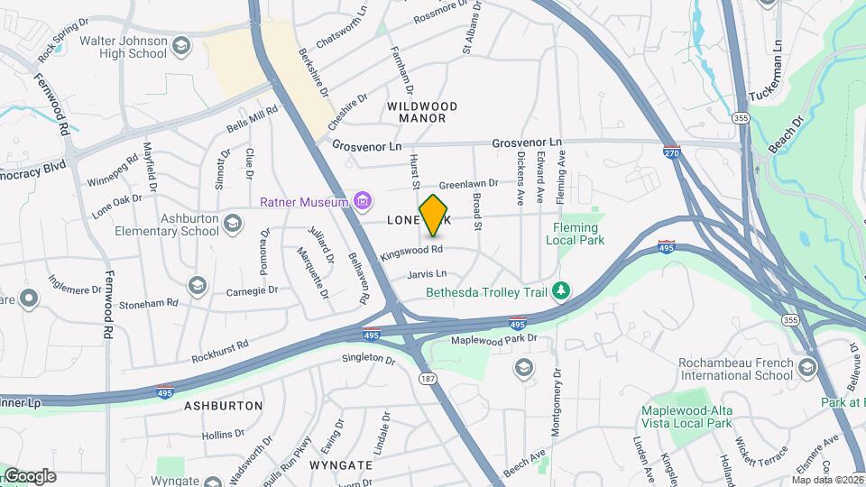 5817 Kingswood Rd Map and Location Details