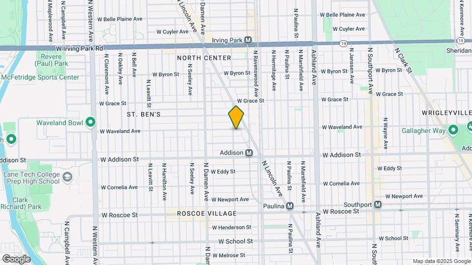 1849-1851 W Waveland Ave Map and Location Details