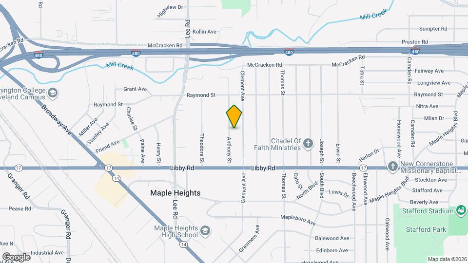 5185 Anthony St Mapa y Detalles de la Ubicación