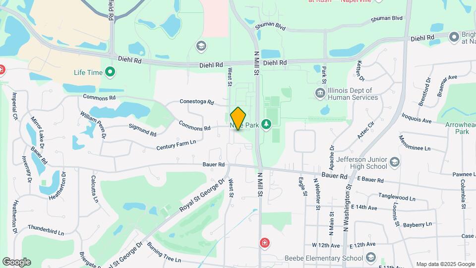 Everleigh Naperville 62+ Apartment Homes Map and Location Details