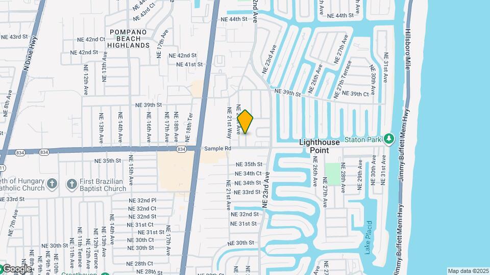 3636 NE 21st Ave Map and Location Details