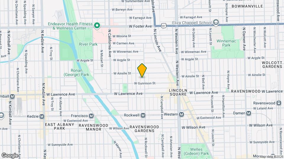 4852 N Rockwell St Map and Location Details