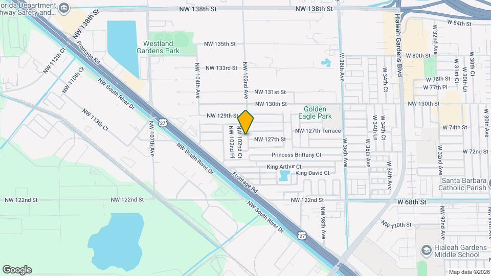 12748 NW 102nd Ave Map and Location Details