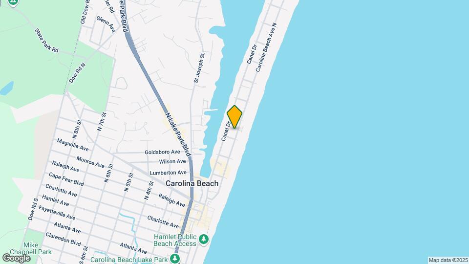 505 Carolina Beach Ave N-Unit -Unit 2F Map and Location Details
