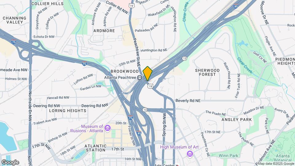 1777 Peachtree St NE Map and Location Details