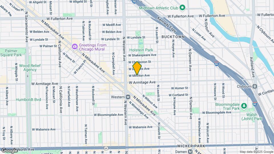 2315 W McLean Ave Map and Location Details