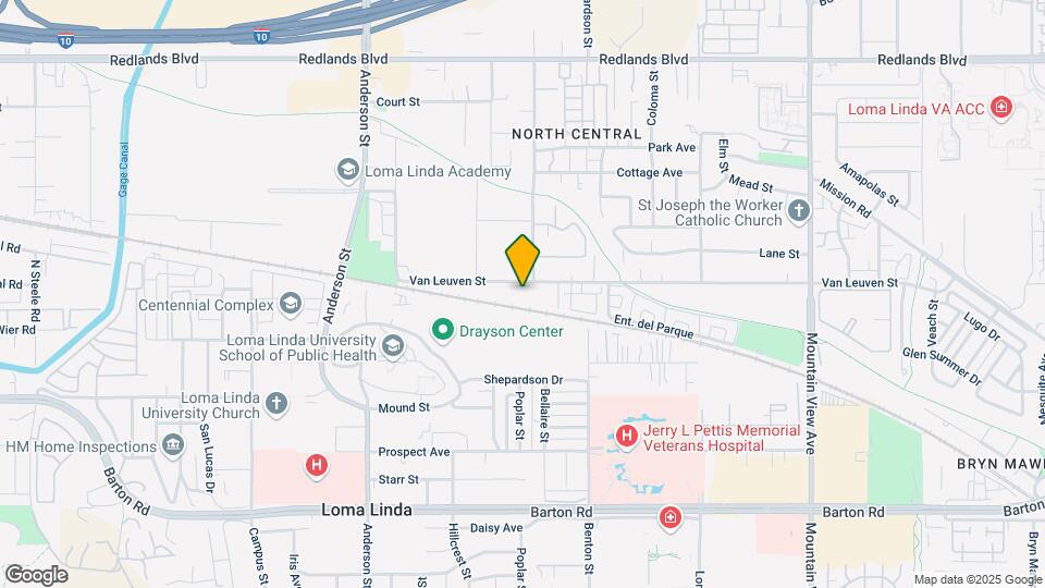 Loma Linda Fourplex Map and Location Details