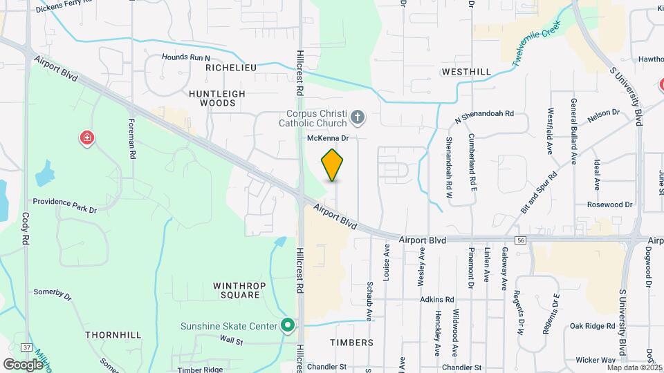 538 Hillview Rd Map and Location Details