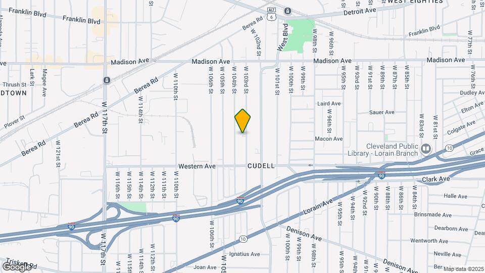 2174 W 103rd St Mapa y Detalles de la Ubicación