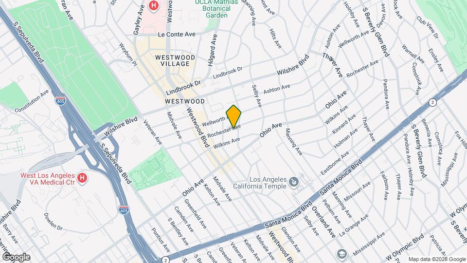 10810 Rochester Ave Map and Location Details