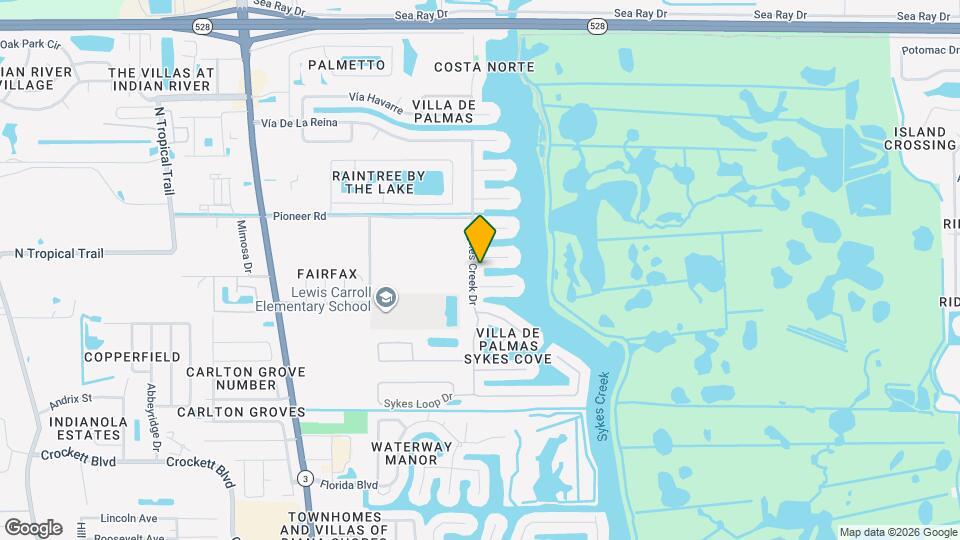 2230 Sykes Creek Dr Map and Location Details