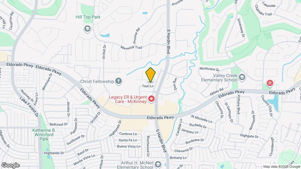 3004 Teal Ln Mapa y Detalles de la Ubicación