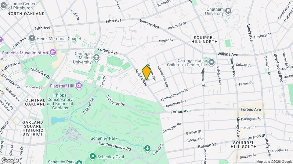 5285 Forbes Ave Map and Location Details