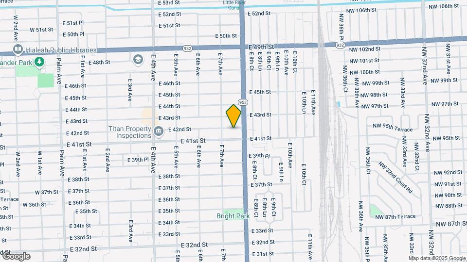 750 E 42nd St Map and Location Details